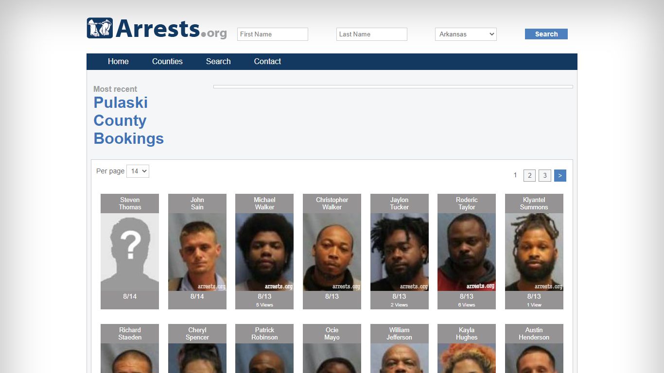 Pulaski County Arrests and Inmate Search