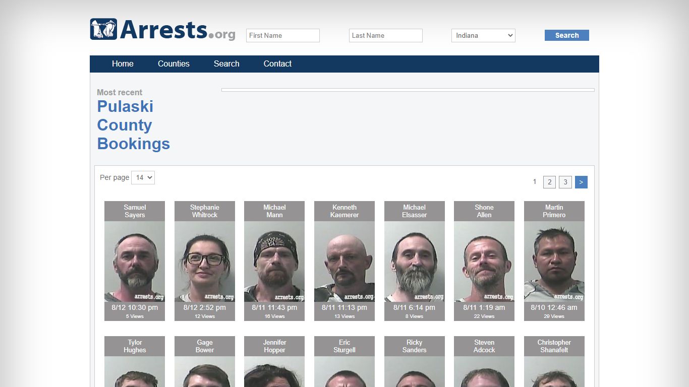 Pulaski County Arrests and Inmate Search